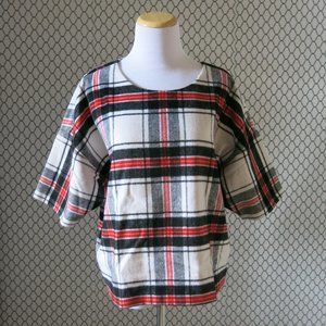Lord & Taylor 424 Fifth Tartan Plaid Top - Size Large